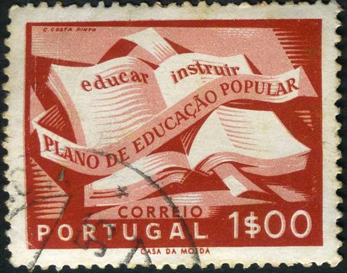Portugal - 1954 - Plano de Educacao Popular - 1Esc