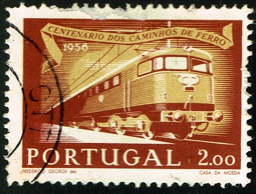 Portugal - 1956 - Centenario dos Caminhos de Ferro - 2Esc