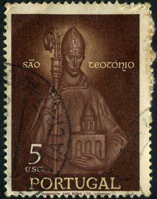 Portugal - 1958 - Rainha Santa Isabel e Sao Teotonio - 5.00