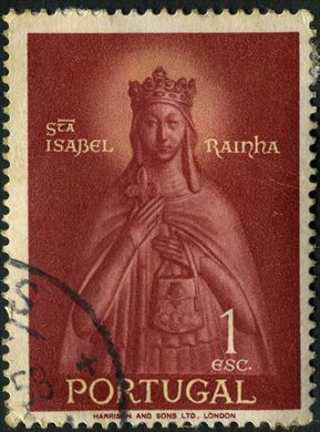 Portugal - 1958 - Rainha Santa Isabel e Sao Teotonio - 1.00