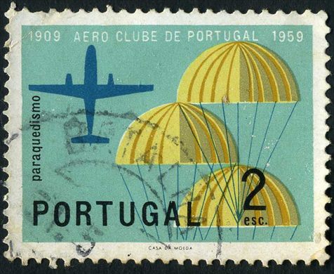 Portugal - 1959 - Aero Clube de Portugal 50 Anos - 2Esc