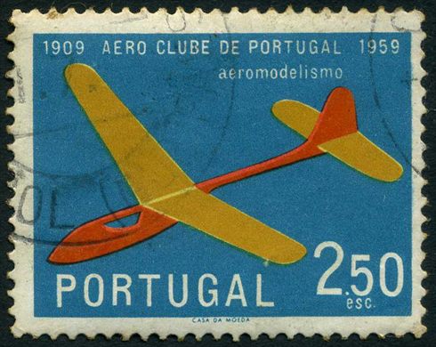 Portugal - 1959 - Aero Clube de Portugal 50 Anos - 2Esc50
