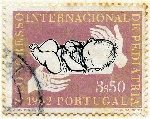 Portugal - 1962 - X Congresso Internacional de Pediatria - Bebe com Maos - 3Esc50