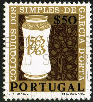 Portugal - 1964 - Coloquios dos Simples Garcia da Orta - 0Esc50