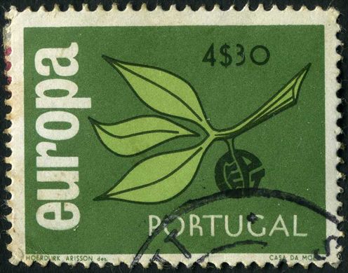 Portugal - 1965 - Europa CEPT Folhas e fruta - 4Esc30