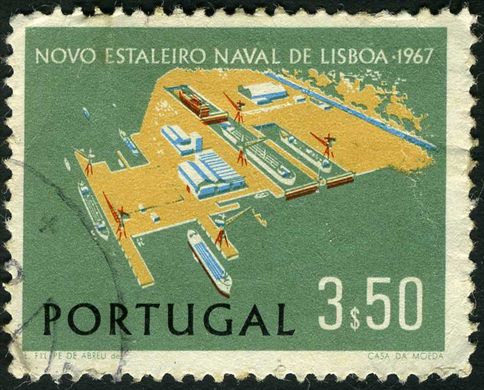 Portugal - 1967 - Novo Estaleiro Naval de Lisboa - 3 50Esc