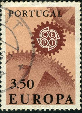 Portugal - 1967 - Europa CEPT Rodas dentadas - 3Esc50