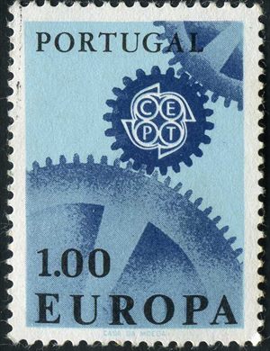 Portugal - 1967 - Europa CEPT Rodas dentadas - 1Esc00