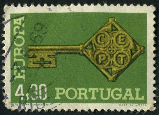 Portugal - 1968 - Europa CEPT Chave dourada - 4Esc30