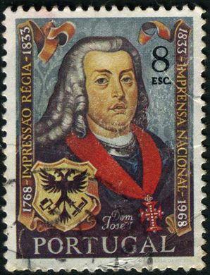 Portugal - 1968 - II Centenario da Imprensa Nacional - D Jose I - 8Esc00