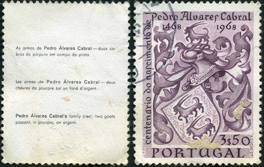 Portugal - 1968 - V Centenario do Nascimento de Pedro Alvares Cabral - 3Esc50