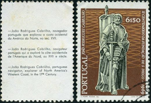 Portugal - 1969 - II Centenario da Fundacao de S Diego - Joao Rodrigues Cabrilho - 6Esc50