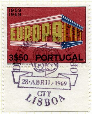 Portugal - 1969 - Europa CEPT 10o Aniversario 1959-1969 - 3Esc50