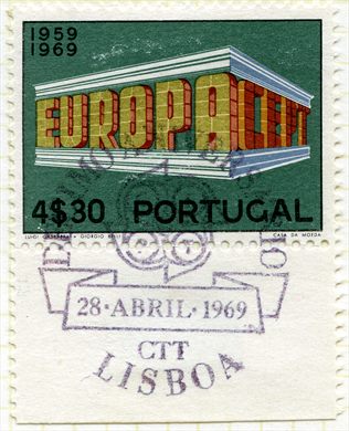 Portugal - 1969 - Europa CEPT 10o Aniversario 1959-1969 - 4Esc30
