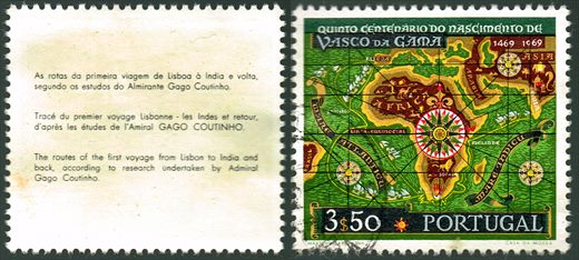 Portugal - 1969 - Quinto Centenario do Nascimento de Vasco da Gama - 3.50