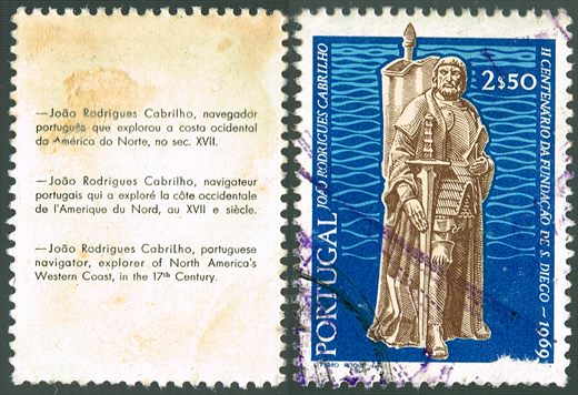 Portugal - 1969 - II Centenario da Fundacao de S Diego - Joao Rodrigues Cabrilho - 2Esc50