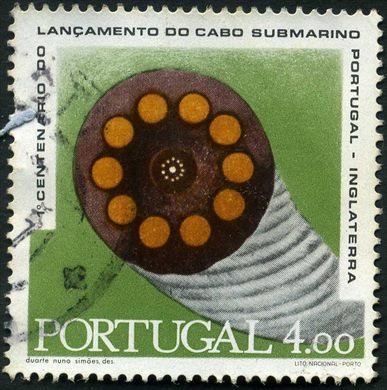 Portugal - 1970 - Centenario Cabo Submarino Portugal Inglaterra - 4Esc