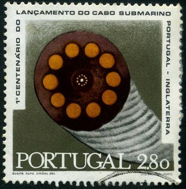 Portugal - 1970 - Centenario Cabo Submarino Portugal Inglaterra - 2Esc80