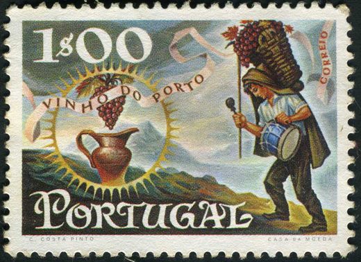 Portugal - 1970 - Vinho do Porto - Carregador de Cestos - 1Esc