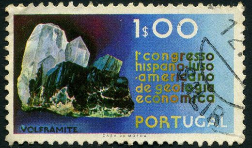 Portugal - 1971 - I Congresso Hispano-Luso-Americano de Geologia Economica - Volframite - 1Esc00