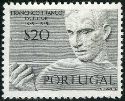 Portugal - 1971 - Escultores Portugueses - Francisco Franco - 0 20Esc