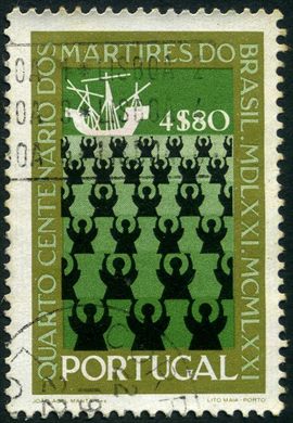 Portugal - 1971 - Quarto Centenario dos Martires do Brasil - 4.80