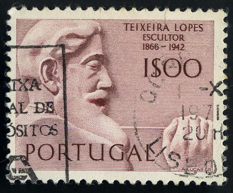 Portugal - 1971 - Escultores Portugueses - Teixeira Lopes - 1 00Esc