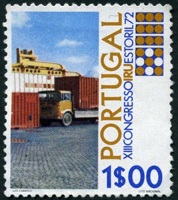 Portugal - 1972 - XIII Congresso IRU Estoril - Camiao com Contentores - 1Esc