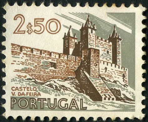 Portugal - 1972 - Paisagens e Monumentos - Castelo de Santa Maria da Feira - 2 50