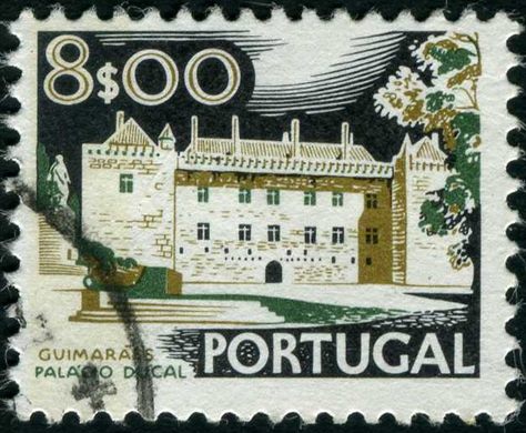 Portugal - 1972 - Paisagens e Monumentos - Paco Ducal de Guimaraes - 8 00