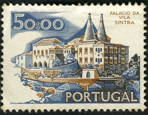 Portugal - 1972 - Paisagens e Monumentos - Palacio da Vila de Sintra - 50 00