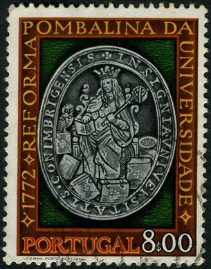 Portugal - 1972 - 1772 Reforma Pombalina da Universidade - 8Esc