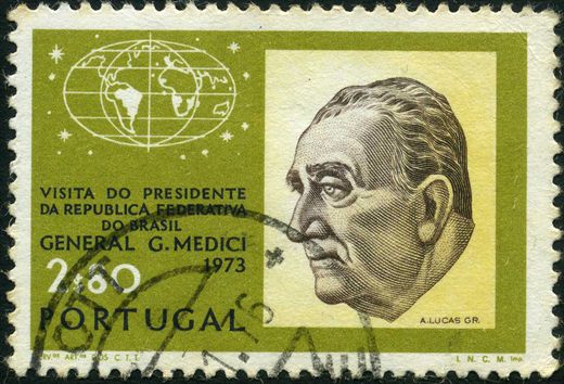 Portugal - 1973 - Visita do Presidente do Brasil General Medici - 2Esc80