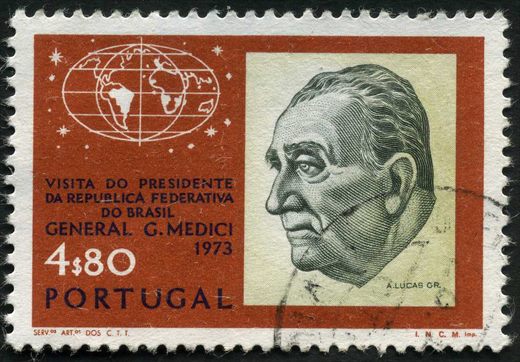 Portugal - 1973 - Visita do Presidente do Brasil General Medici - 4Esc80