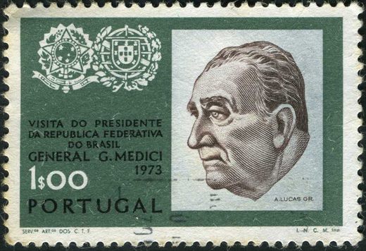 Portugal - 1973 - Visita do Presidente do Brasil General Medici - 1Esc00