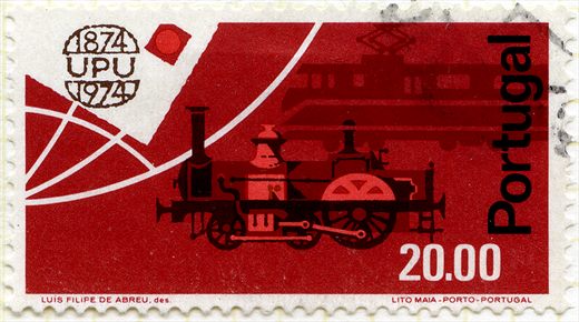 Portugal - 1974 - Centenario UPU Locomotiva - 20Esc