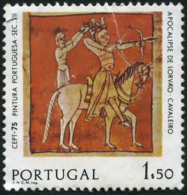 Portugal - 1975 - Europa CEPT Pintura Portuguesa Apocalipse de Lorvao Cavaleiro - 1Esc50