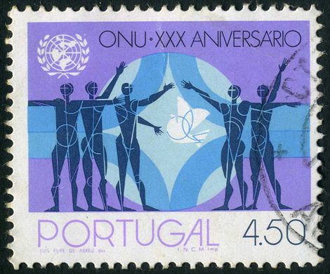 Portugal - 1975 - ONU XXX Aniversario - 4 50