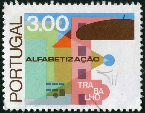 Portugal - 1976 - Alfabetizacao e Trabalho - 3Esc