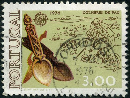 Portugal - 1976 - Europa CEPT Artesanato Colheres de Pau - 3Esc00