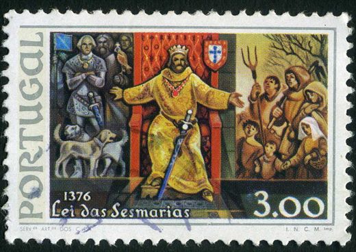 Portugal - 1976 - 1376 Lei das Sesmarias - 3Esc