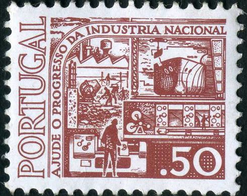 Portugal - 1976 - Apoio a Producao Nacional - Industria Nacional - 0Esc50