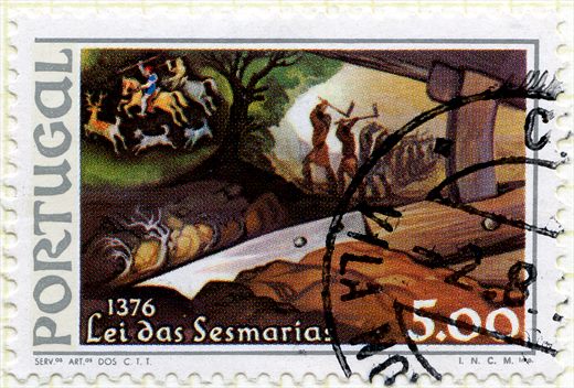 Portugal - 1976 - 1376 Lei das Sesmarias - 5Esc