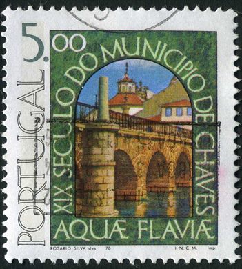 Portugal - 1978 - XIX Seculo Municipio de Chaves Aquae Flaviae - Ponte Romana de Trajano - 5Esc
