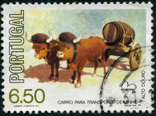 Portugal - 1979 - Veiculos Traccao Animal Brasiliana 79 - Carro Vinho Alto Douro - 6Esc50