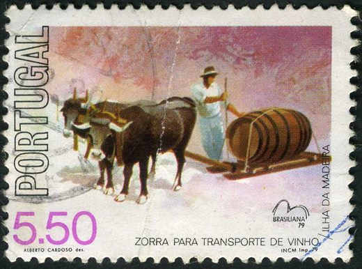 Portugal - 1979 - Veiculos Traccao Animal Brasiliana 79 - Zorra Vinho Madeira - 5Esc50