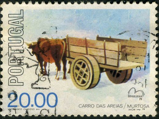 Portugal - 1979 - Veiculos Traccao Animal Brasiliana 79 - Carro das Areias Murtosa - 20Esc