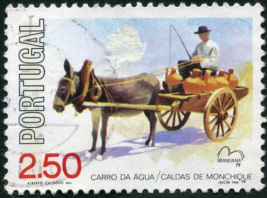 Portugal - 1979 - Veiculos Traccao Animal Brasiliana 79 - Carro da Agua Monchique - 2Esc50