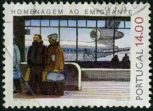 Portugal - 1979 - Homenagem ao Emigrante - Emigrantes no Aeroporto - 14 00