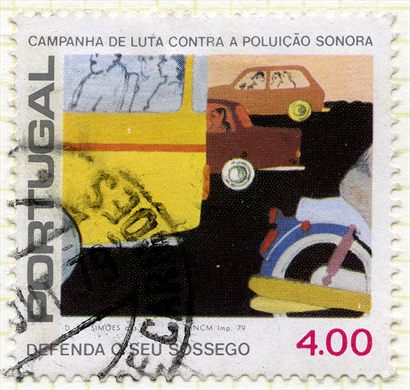 Portugal - 1979 - Campanha de Luta Contra a Poluicao Sonora - 4Esc